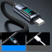 Joyroom Prism Series A16 USB-C / USB-A Cable 66W 1.2m with LED Display - Black - Cell phone cables<<<HurtelXML