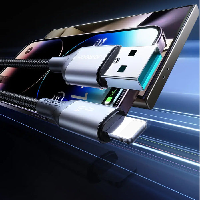 Joyroom S-A28 Flash Series 3A USB-A - Lightning cable 2m - black - Cell phone cables<<<HurtelXML