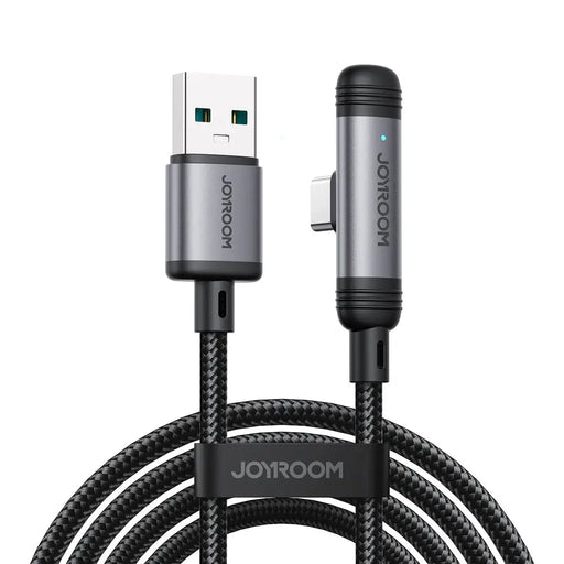 Joyroom S-A56 EnjoyX Series 90° USB-A - USB-C 3A cable 1.2m - black - Cell phone cables<<<HurtelXML