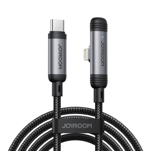 Joyroom S-A56 EnjoyX Series 90° USB-C - Lightning cable 30W 1.2m - black - Cell phone cables<<<HurtelXML
