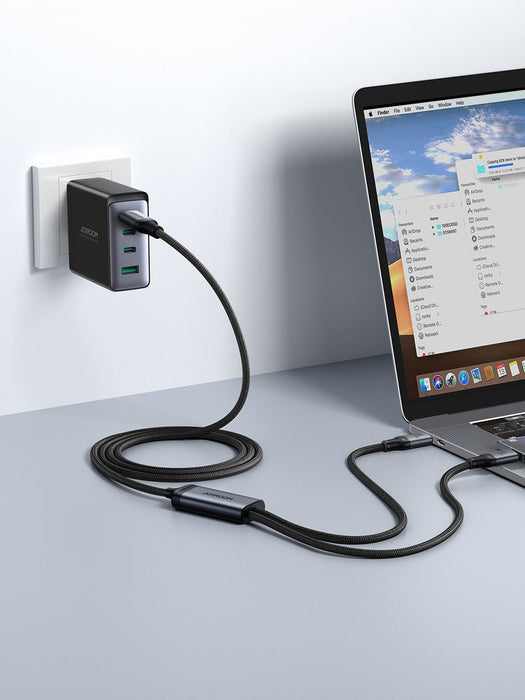 Joyroom Speedy Series S-A21 2in1 USB-C - USB-C / Lightning cable 100W 1.5m - black - Cell phone cables<<<HurtelXML