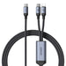 Joyroom Speedy Series S-A21 2in1 USB-C - USB-C / Lightning cable 100W 1.5m - black - Cell phone cables<<<HurtelXML