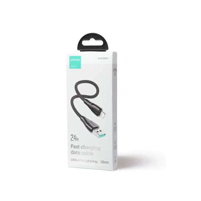 Joyroom Surpass Series A11 USB-A / Lightning 2.4A Cable 0.25 m - Black - Cell phone cables<<<HurtelXML