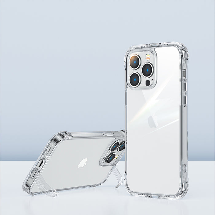 Joyroom Defender Series Case Cover for iPhone 14 Pro Max Armored Hook Cover Stand Clear (JR-14H4)