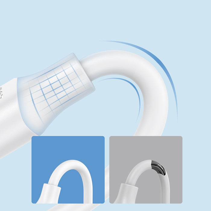 Joyroom Long-Lasting Series A9 USB-C / USB-C PD QC cable 60W 3A 1m - white