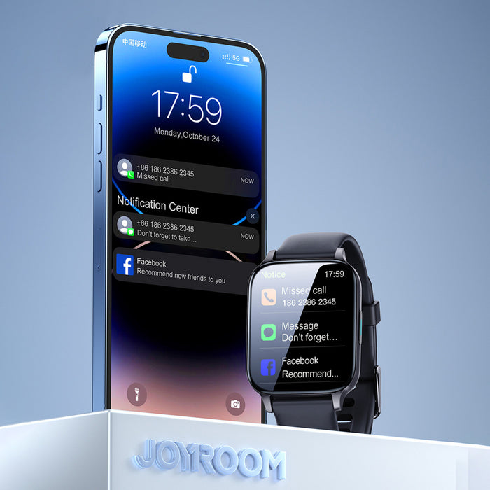 Joyroom Fit-Life JR-FT3 Pro smartwatch with call answering function / Bluetooth 5.1 / IP68 protection - gray