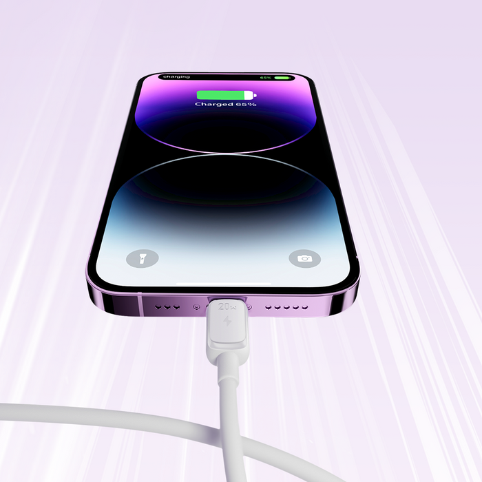 Joyroom Multi-Color Series A14 USB-C / Lightning 30W cable 1.2 m - white