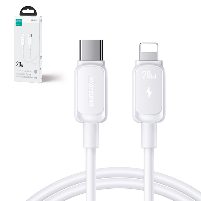 Joyroom Multi-Color Series A14 USB-C / Lightning 30W cable 1.2 m - white