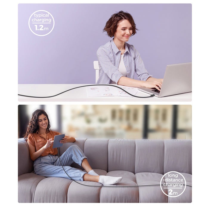 Joyroom Multi-Color Series A14 USB-C/ Lightning Cable 20W 1.2 m - Black