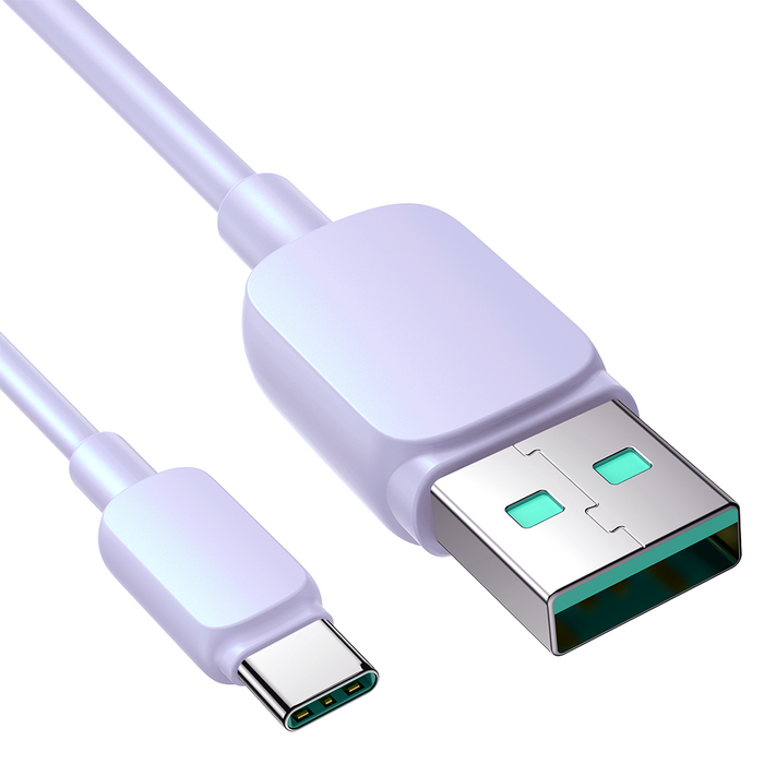 Joyroom Multi-Color Series A14 USB-A / USB-C 3A Cable 1.2m - Purple
