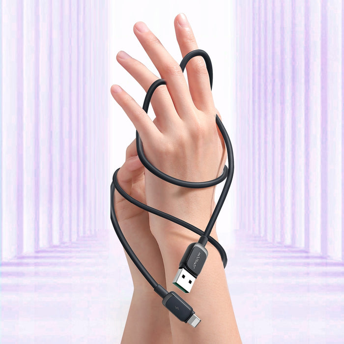 Joyroom Multi-Color Series A14 Lightning / USB-A 2.4A Cable 2 m - Black