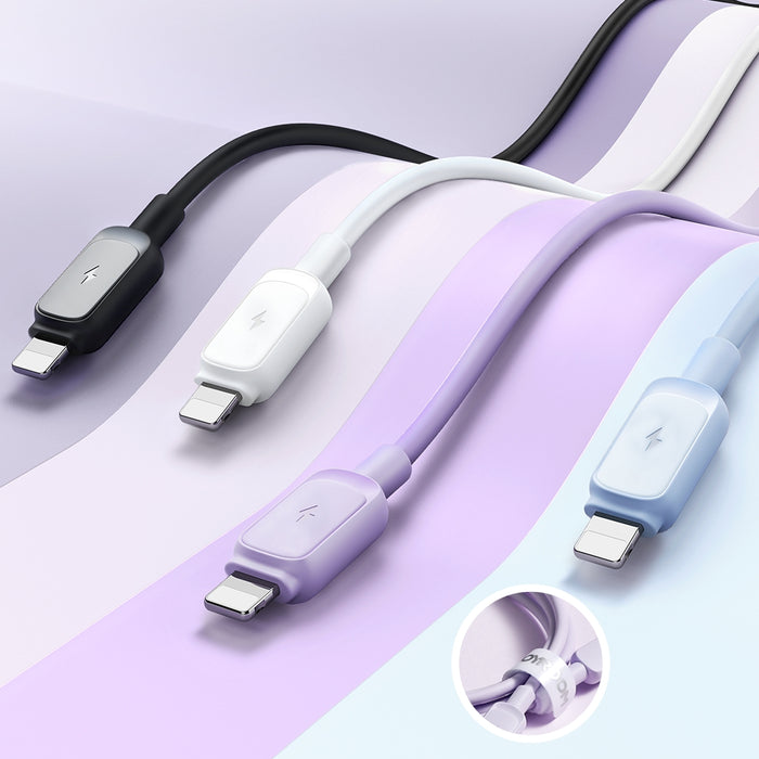 Joyroom Multi-Color Series A14 Lightning /USB-A 2.4A 1.2 m Cable - Black