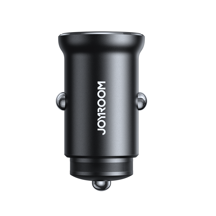 Joyroom JR-CCN06 30W 2x USB-C Metal Mini Car Charger - Black