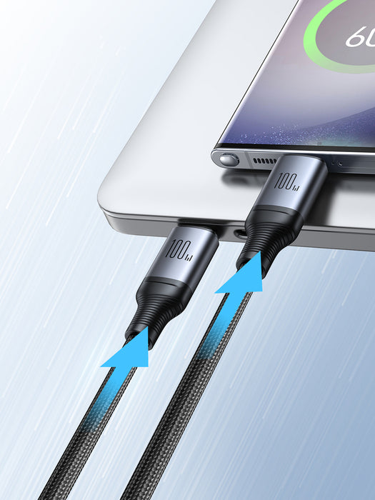Joyroom Speedy Series S-A21 2in1 USB-C - USB-C / USB-C cable 100W 1.5m - black