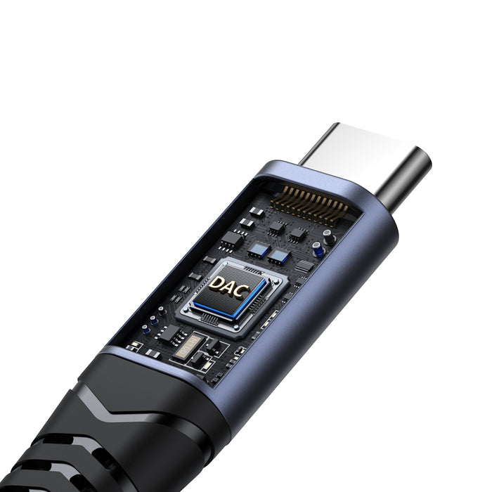 Joyroom SY-C03 USB-C to 2x USB-C 2in1 DAC adapter - black