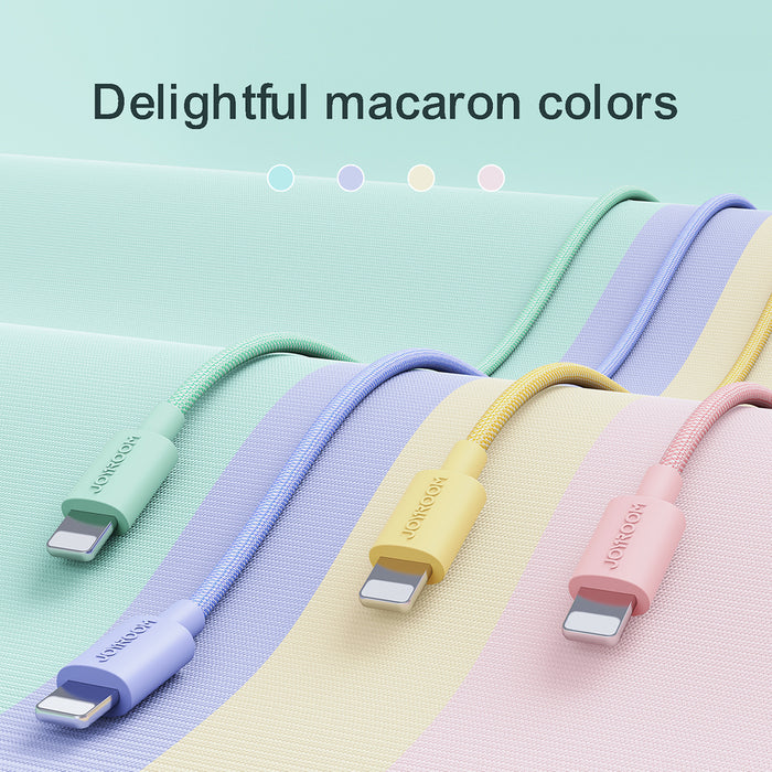 Joyroom Colorful Data Cable S-2030M13 USB-A / Lightning 2.4A 2m - pink