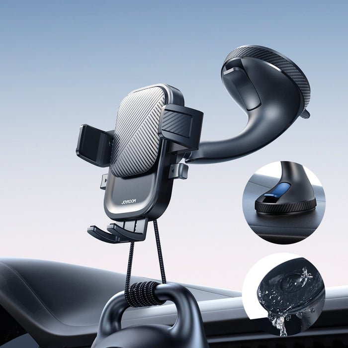 Joyroom JR-OK6 clamp phone holder for glass - black