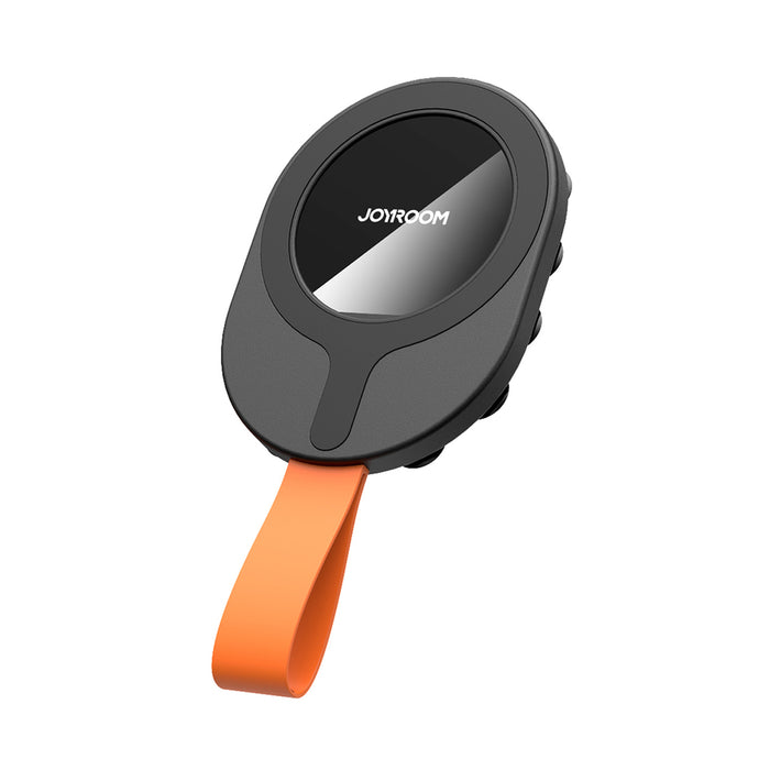 Joyroom JR-ZS393-S magnetic holder with suction cups for 4.7-7" phone - black and orange