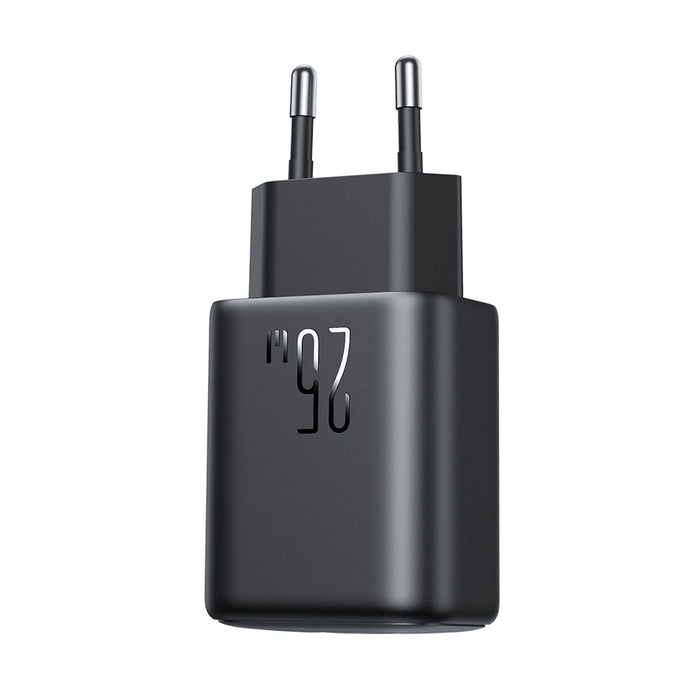 Joyroom JR-TCF23 network charger USB-C 25W SFC / PPS / PD - black + USB-C / USB-C cable 1m