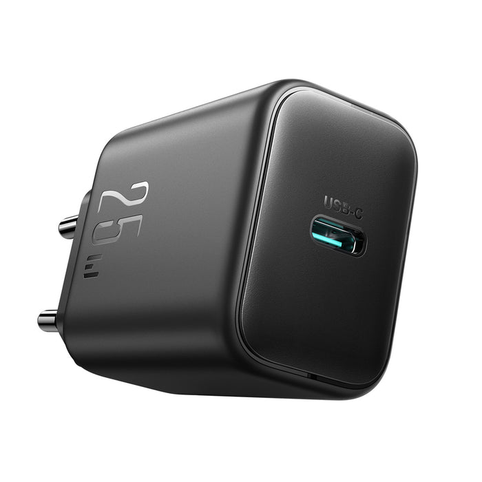 Joyroom JR-TCF23 network charger USB-C 25W SFC / PPS / PD - black + USB-C / USB-C cable 1m