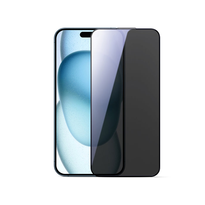 Joyroom JR-MLG0282 2.5D Dustproof Privacy Tempered Glass with Black Frame for iPhone 15 Plus/16 Plus