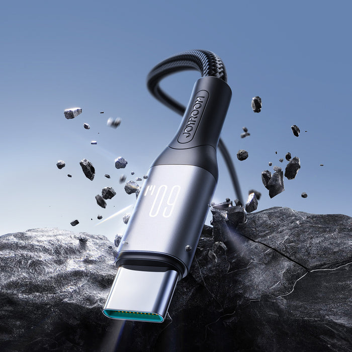 Joyroom S-A28 Flash Series 60W USB-C - USB-C cable 1m - black