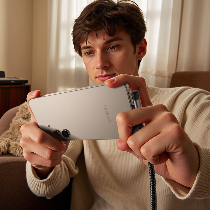 Joyroom S-A56 EnjoyX Series 90° USB-A - USB-C 3A cable 1.2m - black