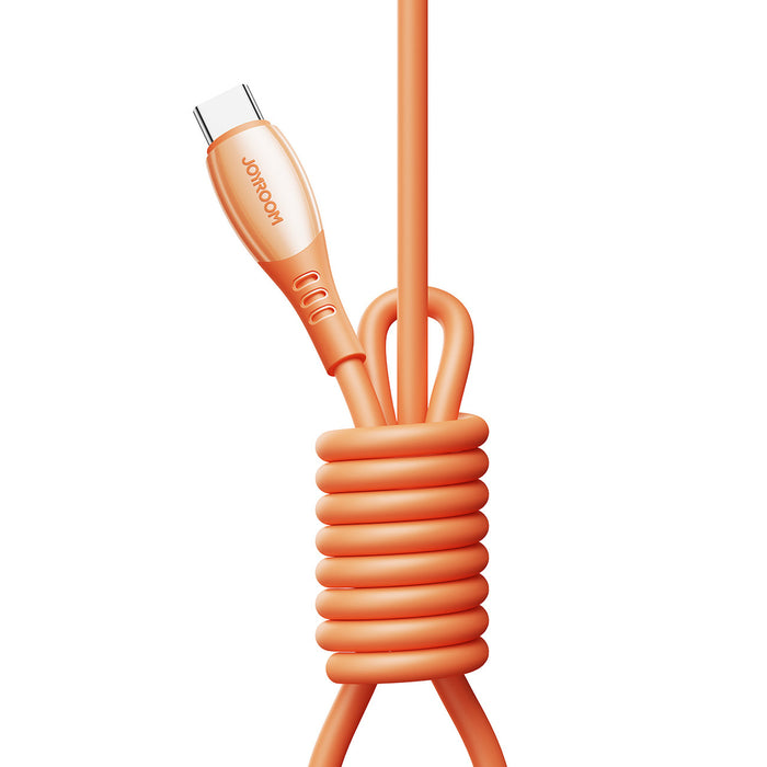 Joyroom S-A59 Vibrant Series 60W USB-C - USB-C Cable 1.2m - Orange