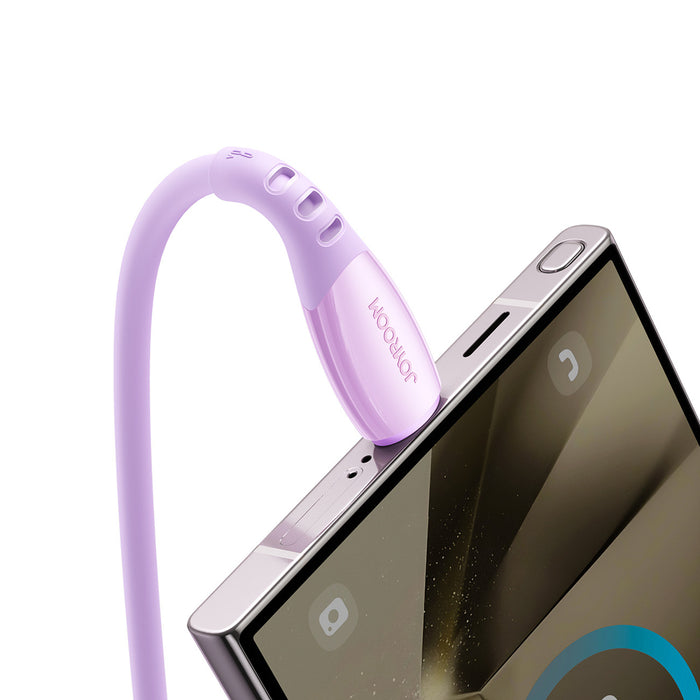 Joyroom S-A59 Vibrant Series 3A USB-A - USB-C Cable 1.2m - Purple