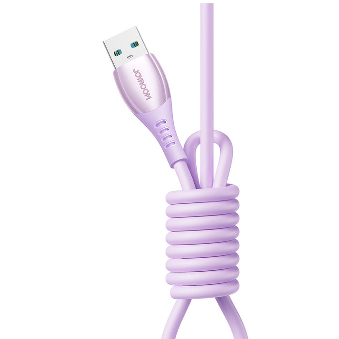 Joyroom S-A59 Vibrant Series 3A USB-A - USB-C Cable 1.2m - Purple