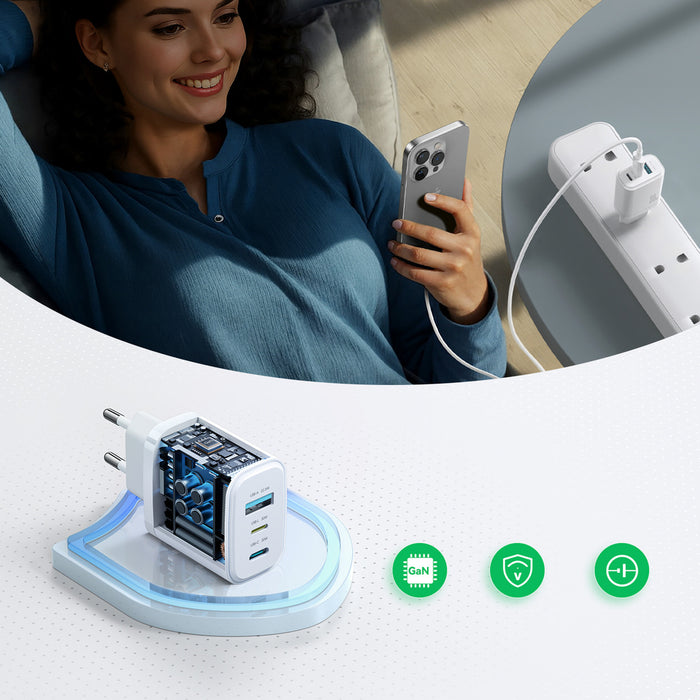 Joyroom JR-TG6 GaN 30W Wall Charger - White
