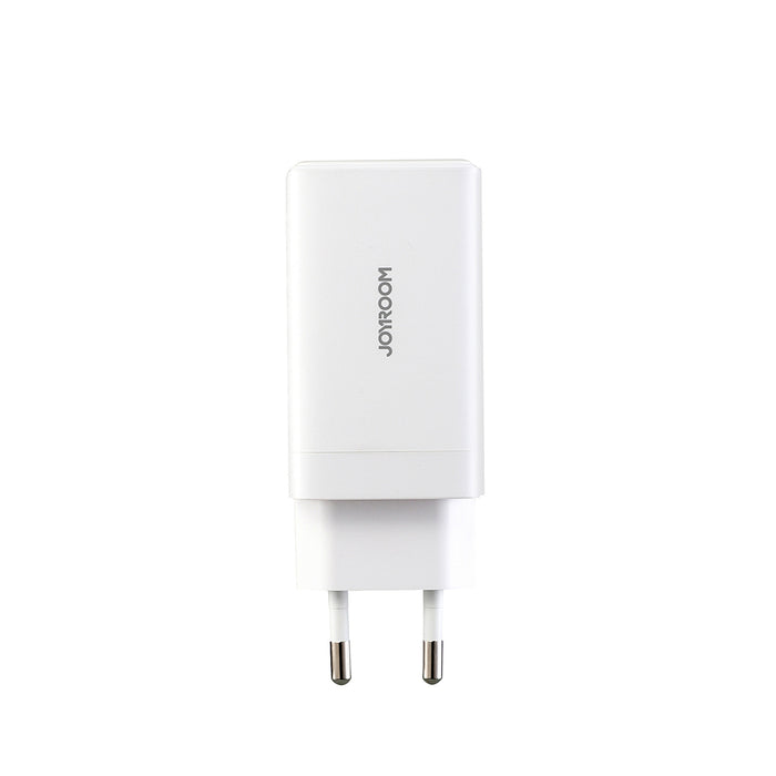 Joyroom JR-TG10 65W GaN 2x USB-C + USB-A wall charger with 65W USB-C - USB-C 1.2m cable - white
