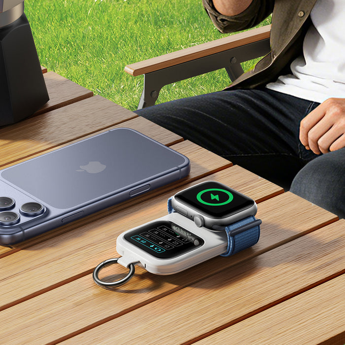 Joyroom JR-W19 5000mAh Powerbank with 5W Wireless Watch Charging - White