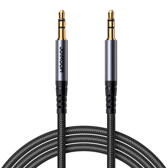 Joyroom SY-A09 AUX cable 3.5mm mini jack to 3.5mm mini jack, braided, 1.2m (black)