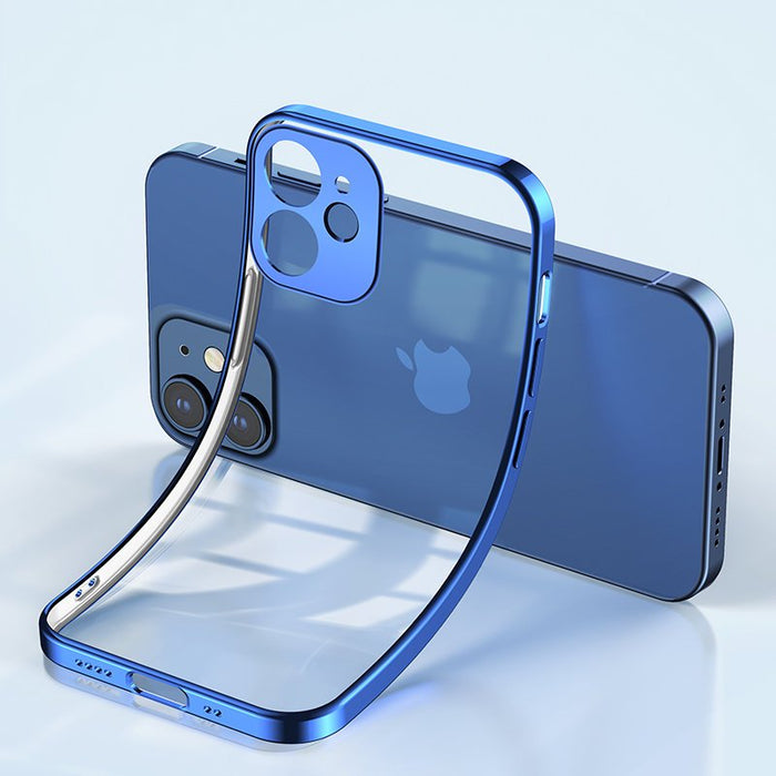 Joyroom New Beauty Series ultra thin case with electroplated frame for iPhone 12 Pro Max golden (JR-BP744)