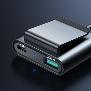 Joyroom car charger 2xPD + 2xQC3.0 72W 1.5m black (JR-CL05)