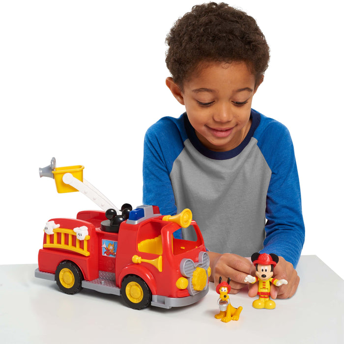Just Play Disney Junior Playset - Mickey Mouse Fire Truck, with figures