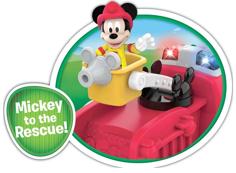 Just Play Disney Junior Playset - Mickey Mouse Fire Truck, with figures