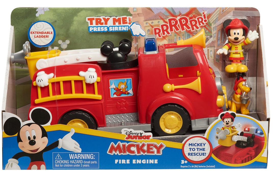 Just Play Disney Junior Playset - Mickey Mouse Fire Truck, with figures