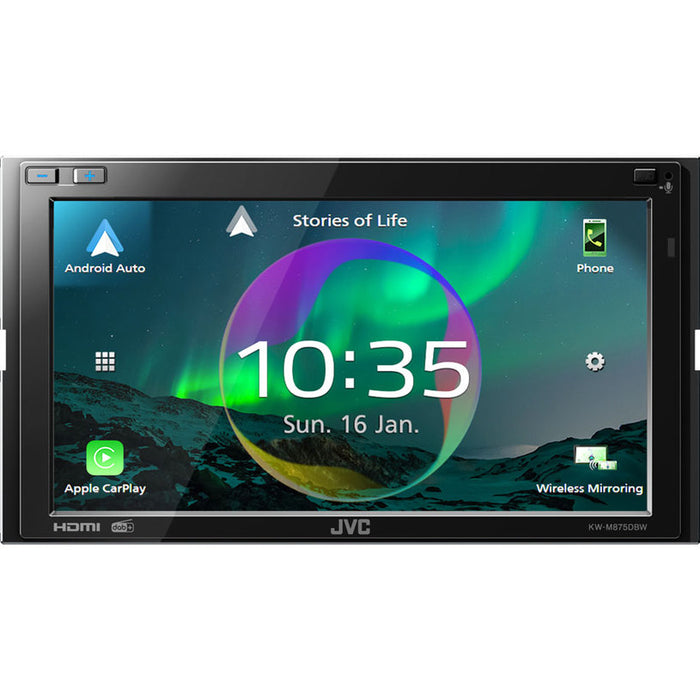 Auto Receiver JVC KW-M875DBW BLUETOOTH, 4 X 45 W, USB