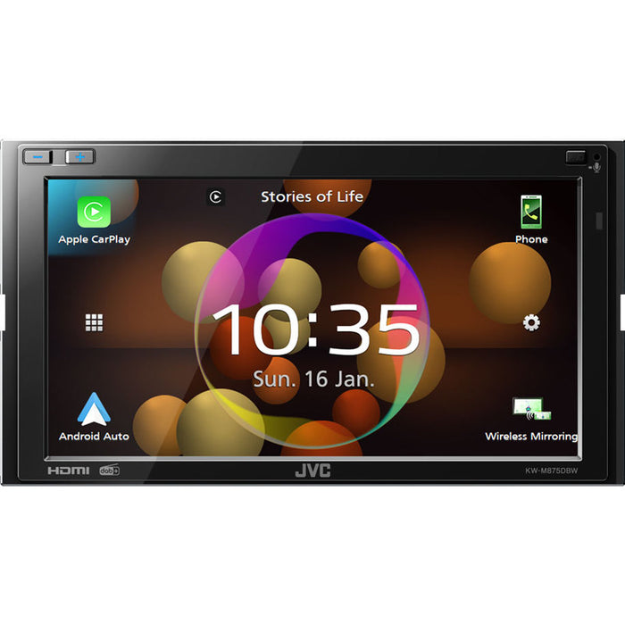 Auto Receiver JVC KW-M875DBW BLUETOOTH, 4 X 45 W, USB