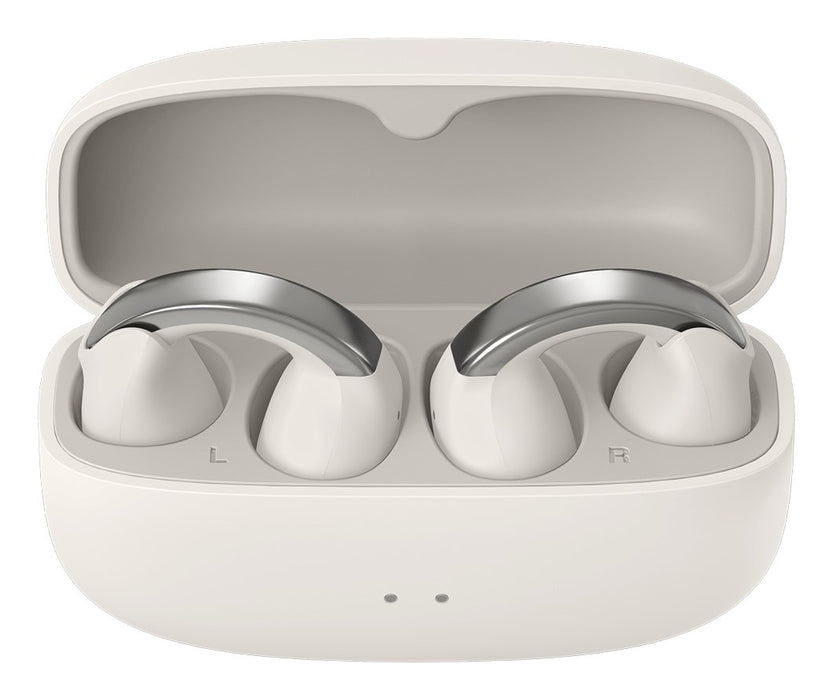 JVC HA-NP1TWU - open-back TWS earcuff headphones, white
