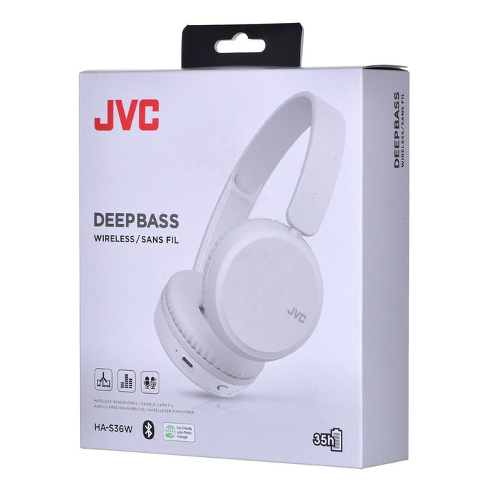 Wireless Headphones JVC HAS-36WWU Bluetooth Bluetooth 5.2 White Black