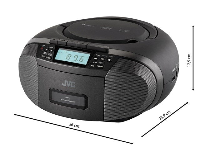 JVC RC-E444B Radio player Black