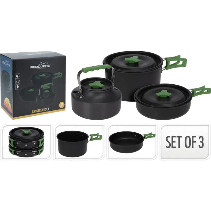K-KT COOKWARE 3PCS REDCLIFFS OUTDOOR CY5656510 - Оборудване барбекю<<<Барбекю<<<Градина<<<Praktiker