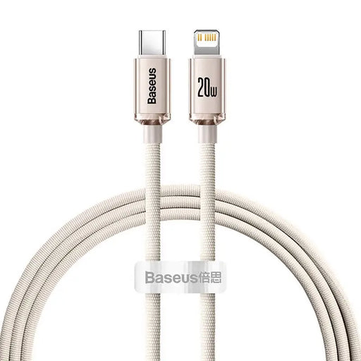 Kabel USB-C do iP Baseus Crystal Shine 20W 1.2m (różowy) - USB-C to Lightning<<<USB cables<<<GSM Accessories<<<InnproXML