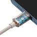 Kabel USB-C do iP Baseus Crystal Shine 20W 2m (różowy) - USB-C to Lightning<<<USB cables<<<GSM Accessories<<<InnproXML