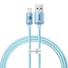 Kabel USB do iP Baseus Crystal Shine 2.4A 1.2m (niebieski) - USB-C to Lightning<<<USB cables<<<GSM