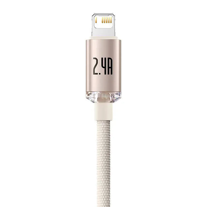 Kabel USB do iP Baseus Crystal Shine 2.4A 1.2m (różowy) - USB to Lightning<<<USB cables<<<GSM