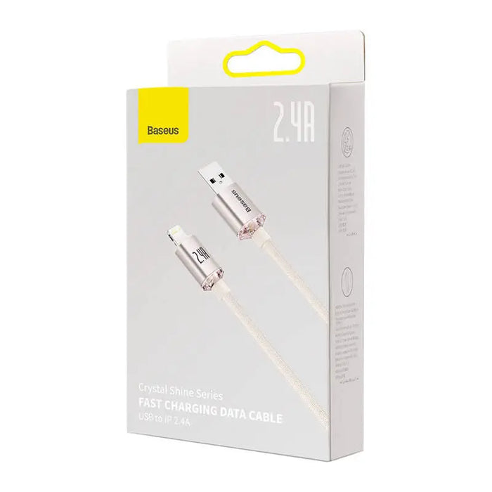 Kabel USB do iP Baseus Crystal Shine 2.4A 2m (różowy) - USB-C to Lightning<<<USB cables<<<GSM Accessories<<<InnproXML